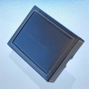 Tommy Hilfiger Navy Wallet Leather Gift Box ~ No Wallet